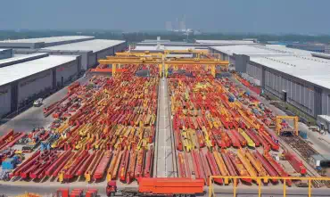CRANE STORAGE YARD
