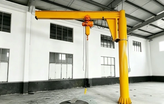 Column mounted electric jib crane