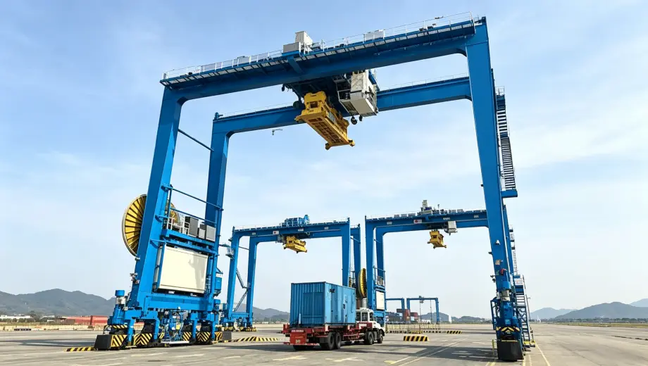 RTG Rubber Tyred Container Gantry Crane.webp