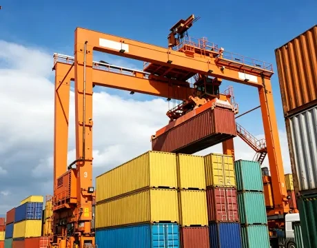 Free Rotation Rubber Tyred Gantry Crane with Electric Hoist