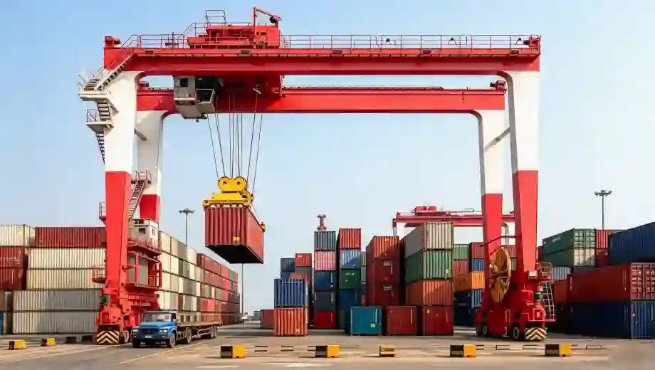 RTG Rubber Tyred Container Gantry Crane