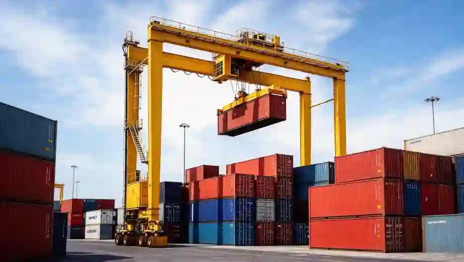 RTG Rubber Tyred Container Gantry Crane